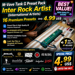 Preset TANK-G V97 : INTER ROCK ARTIST (16 Ps) 🤘